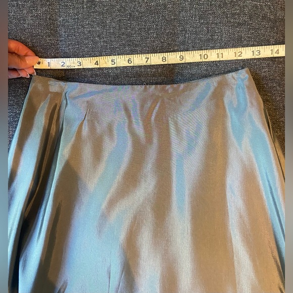 Vintage Star City Floor Length Silver Grey/Gray Maxi Skirt - Picture 4 of 7